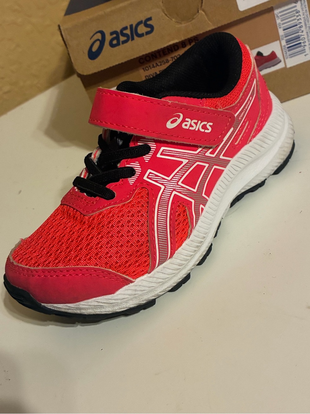 Asics Kids Contend 8 School Yard Running Shoes Size 10 - Picture 3 of 16